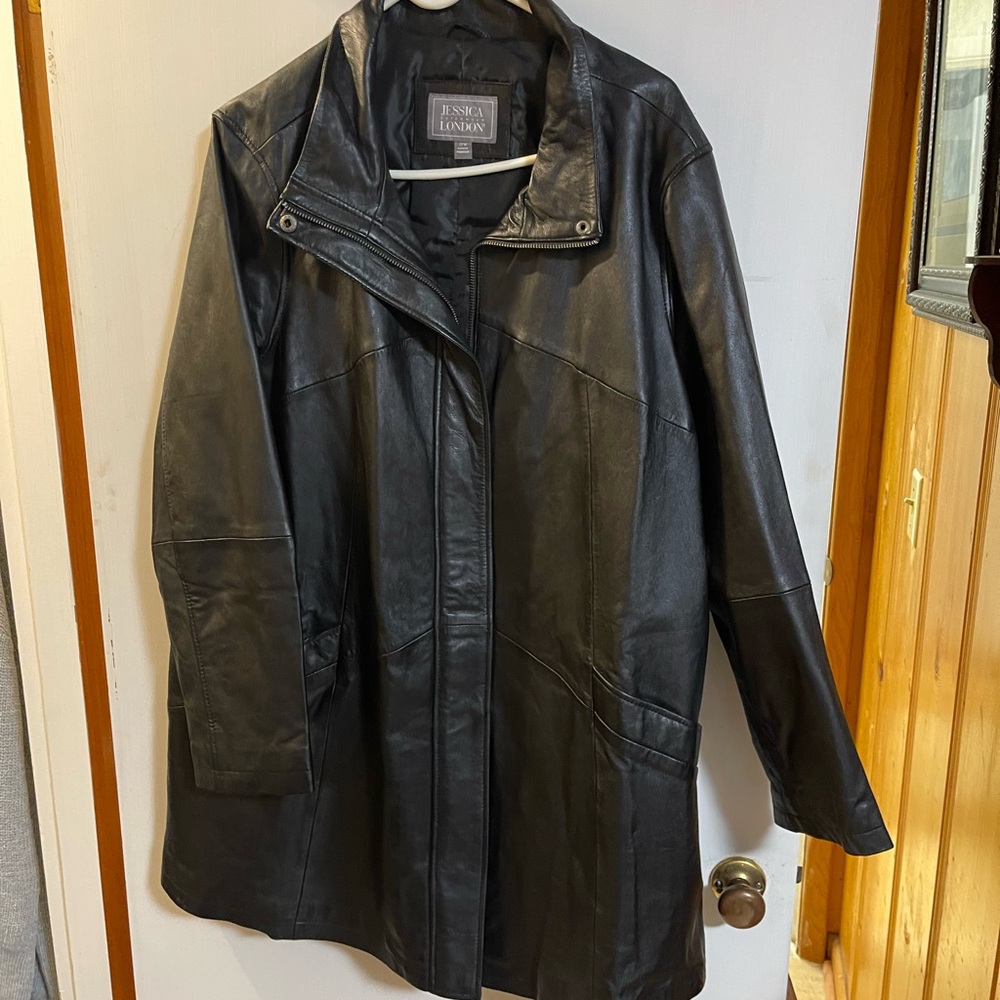 Ladies leather coat